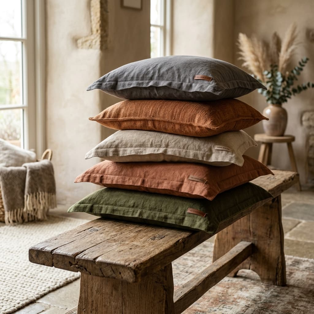 Linen Throw Cushion Cover
